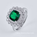 Engagement Wedding Fine Jewelry Lab Grown Emerald Rings